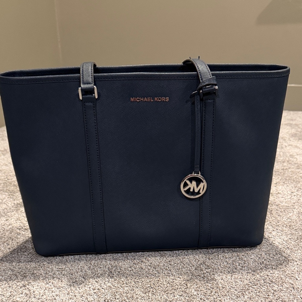 Michael Kors Dark Blue Tote Bag